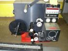 Used Label-Aire Pressure Sensitive Spot Labeler, Model 2111M. Designed for roll fed labels. It is microprocessor controlled and blows the labels on with a blast of air. It will apply labels sized fro...