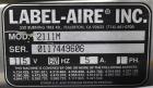 Label-Aire 2111M Air Blow Labeler