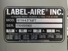 Used Label-Aire Model 6114 Pressure Sensitive Top Labeler