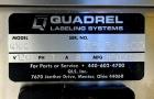 Quadrel Q105 LH Labeling Head with clear label detect sensor and painted T-Base