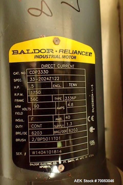 Used-Used Sancoa rotary labeler. model# PRL 1500R-S10, 10 station, right hand label head, dual label unwind stand, Industria...