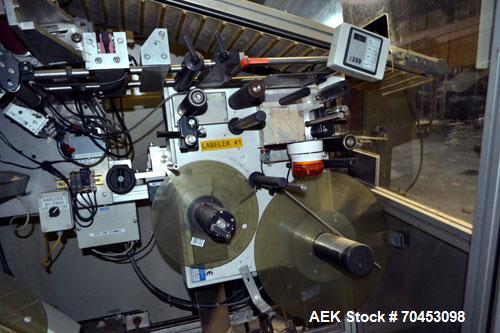 Used ALS T2-350 Automatic Tube Labeler capable of doing plastic or metal tubes. Rated at speeds to 90 tubes per minute (depending on tube size). Tube size: Diameter 10mm - 50mm. Label size range: wid...