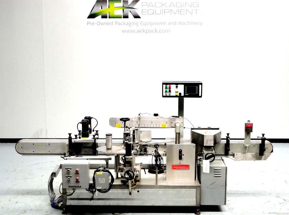 Used Accraply Model 35PW Wraparound Pressure Sensitive Labeler