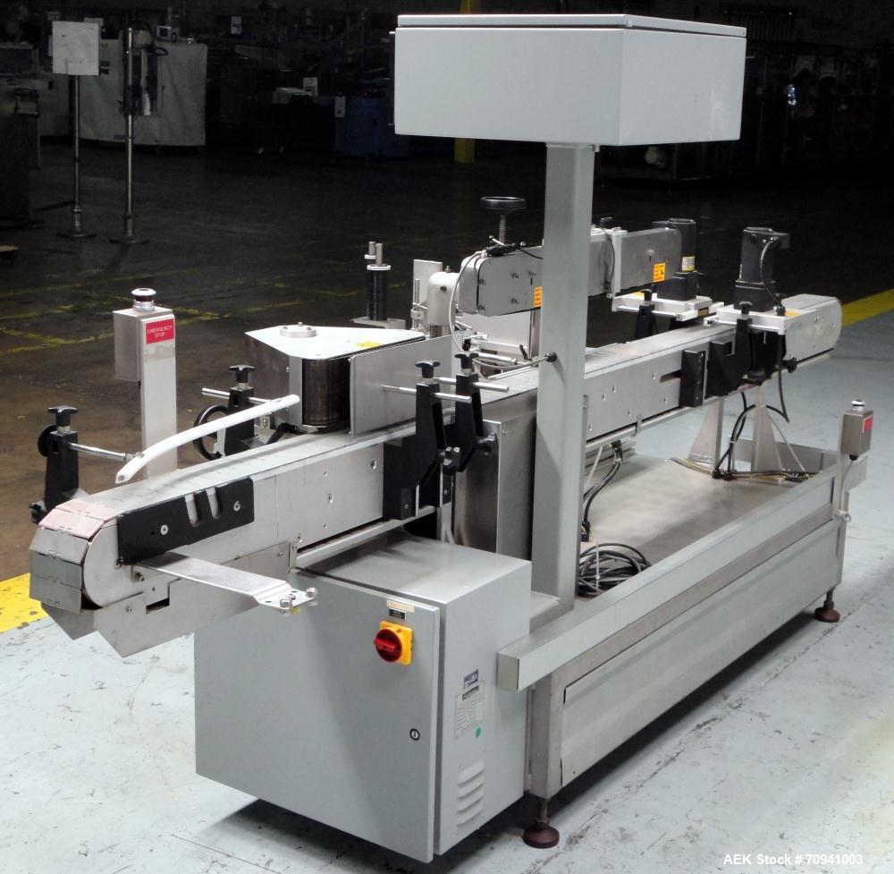 Used Accraply Model 35PW Wraparound Pressure Sensitive Labeler