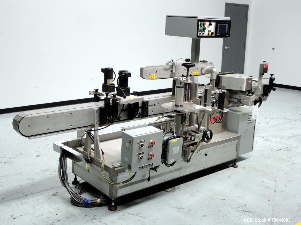 Used- Accraply Model 35PW Wraparound Pressure Sensitive Labeler