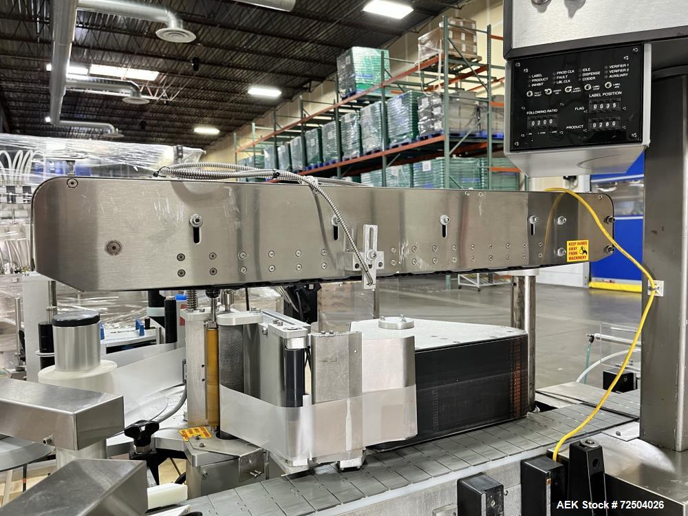 Used Accraply Pressure Sensitive Wraparound Labeler