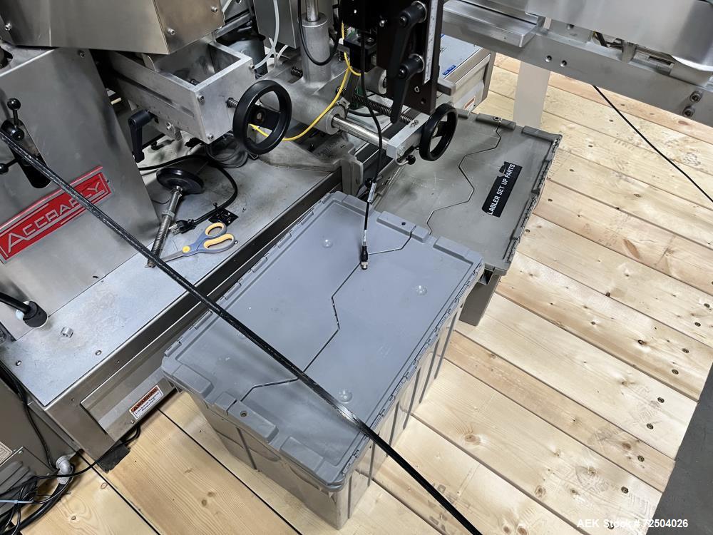 Used Accraply Pressure Sensitive Wraparound Labeler