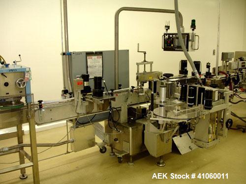 Used Accraply Labeler, Model 4000PW with label head and printer, serial #2577.