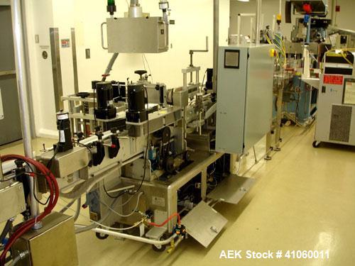 Used Accraply Labeler, Model 4000PW with label head and printer, serial #2577.