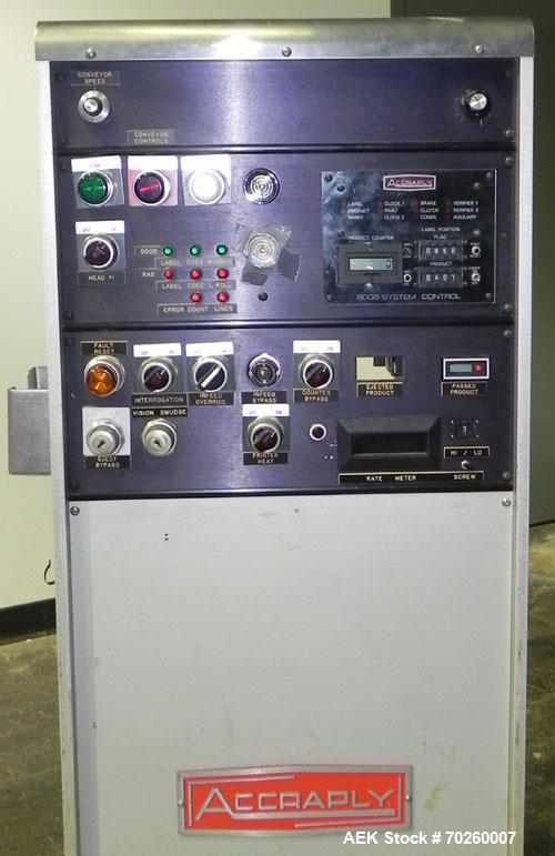 Used Accraply 9000 Wraparaound Pressure Sensitive Labeler