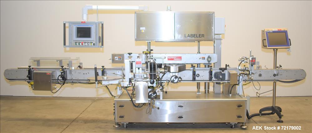 Used Accraply Pressure Sensitive Wraparound Labeler, Model 9000PW