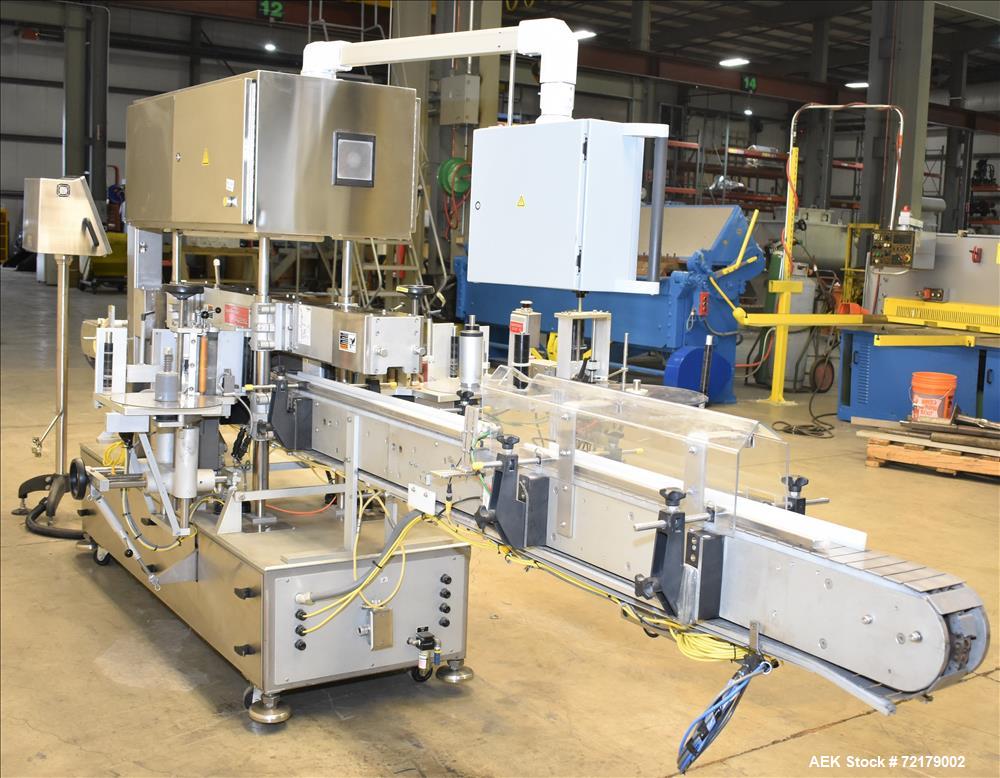 Used Accraply Pressure Sensitive Wraparound Labeler, Model 9000PW