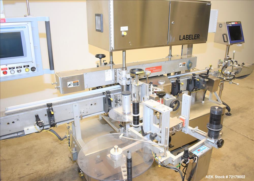 Used Accraply Pressure Sensitive Wraparound Labeler, Model 9000PW