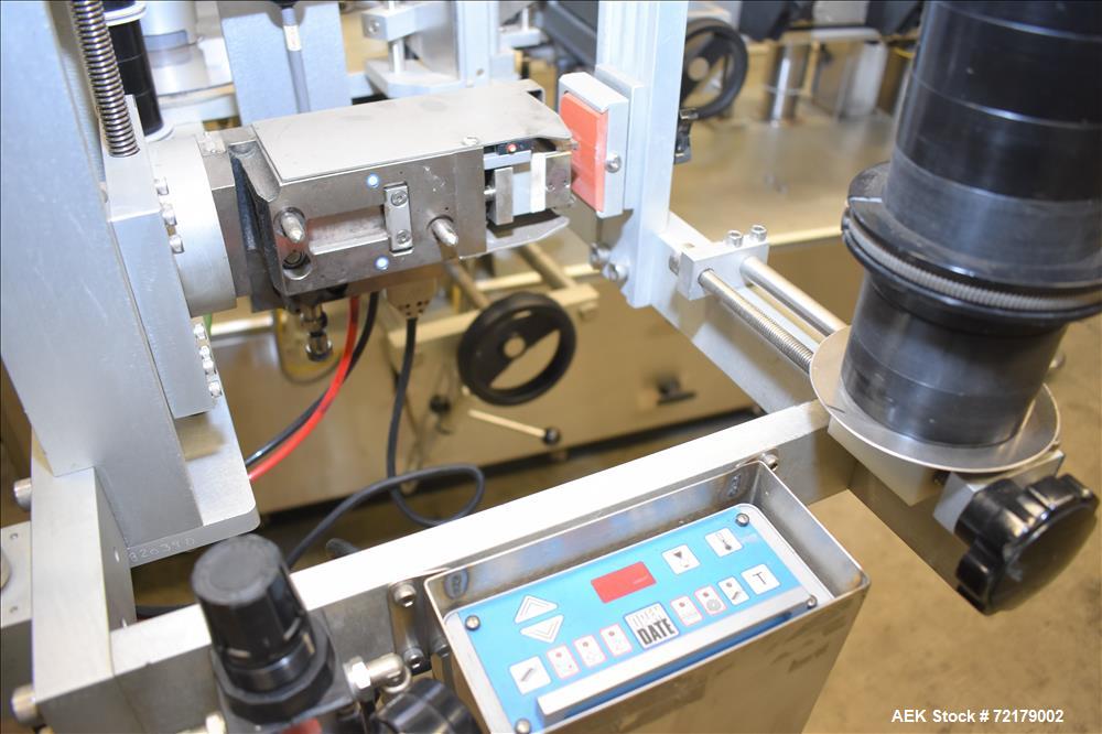Used Accraply Pressure Sensitive Wraparound Labeler, Model 9000PW