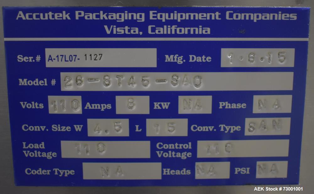 Accutek Automatic Pressure Sensitive Wraparound Labeler