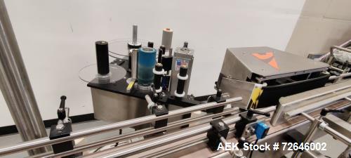 Used All Fill Model Accuwrap Wraparound Pressure Sensitive Labeler