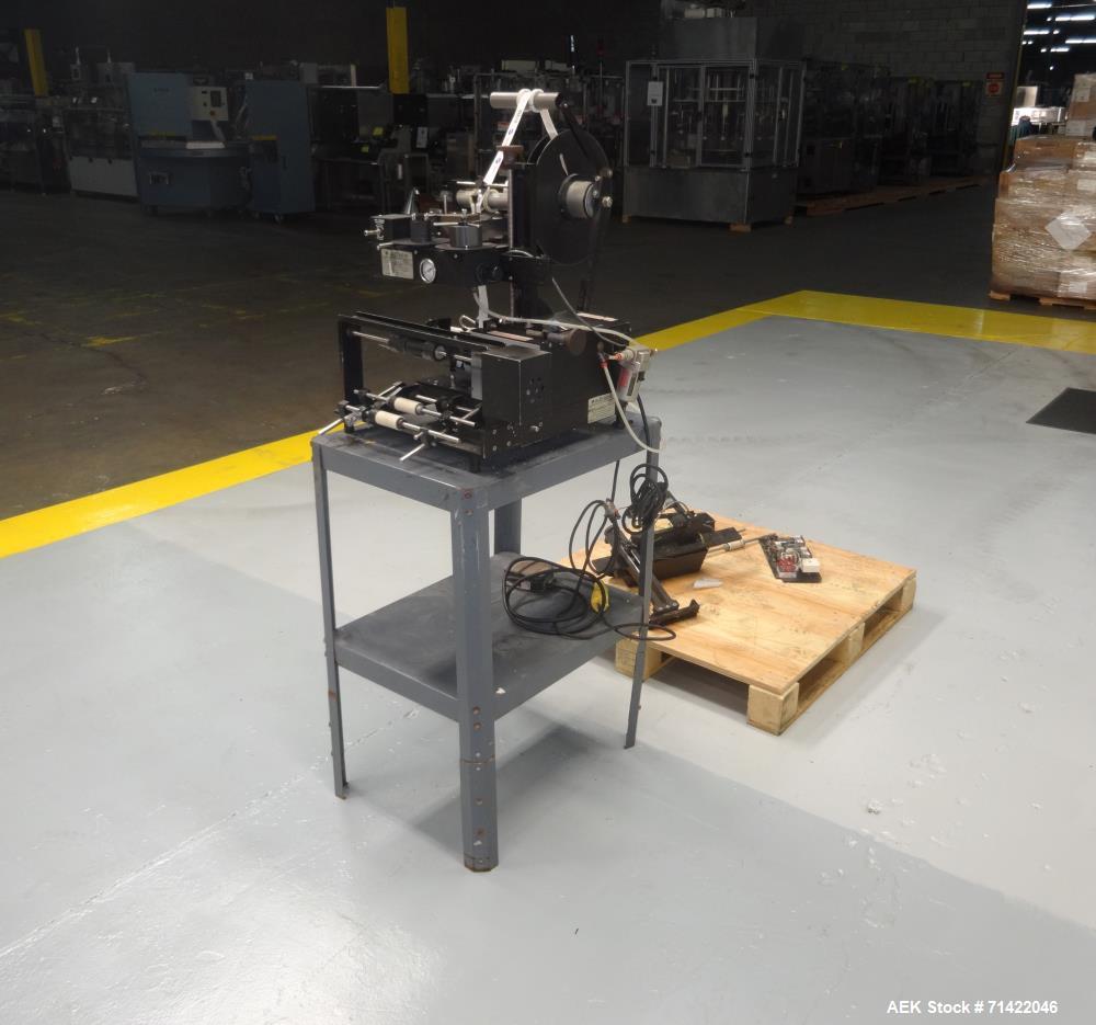 Used Auto Labe Model 550 Semi Automatic Pressure Sensitive Wrap Around Labeler