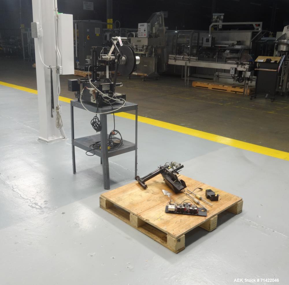 Used Auto Labe Model 550 Semi Automatic Pressure Sensitive Wrap Around Labeler