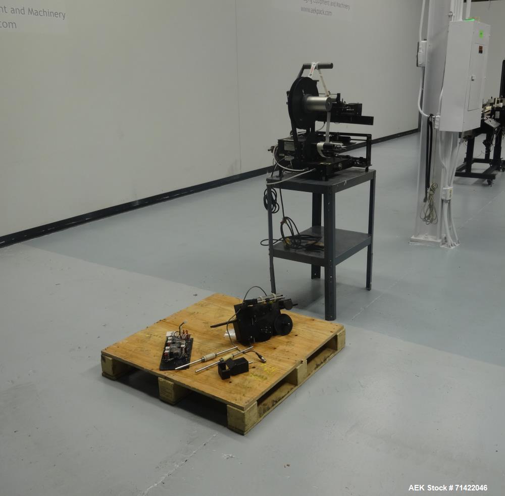Used Auto Labe Model 550 Semi Automatic Pressure Sensitive Wrap Around Labeler