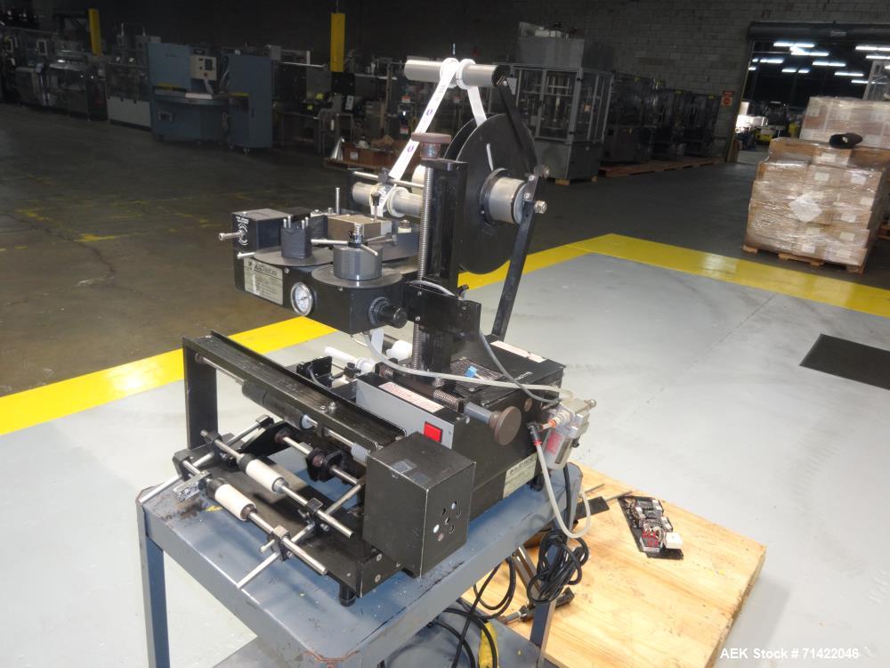 Used Auto Labe Model 550 Semi Automatic Pressure Sensitive Wrap Around Labeler