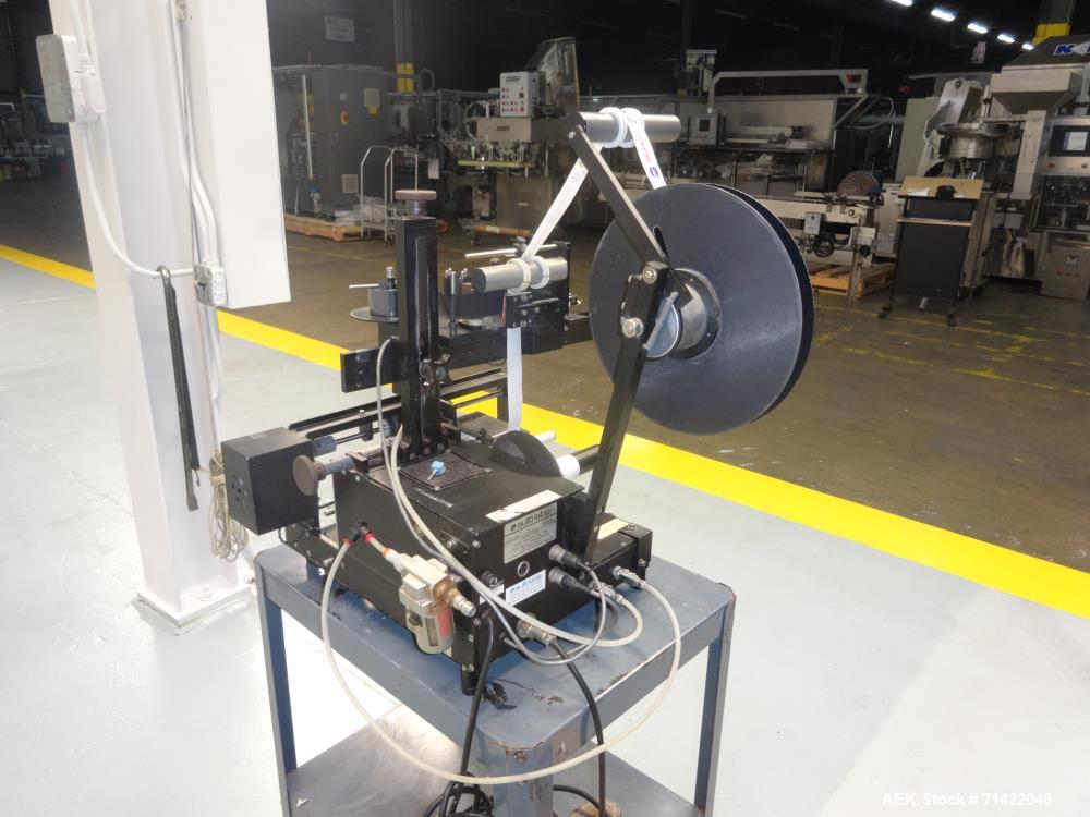 Used Auto Labe Model 550 Semi Automatic Pressure Sensitive Wrap Around Labeler