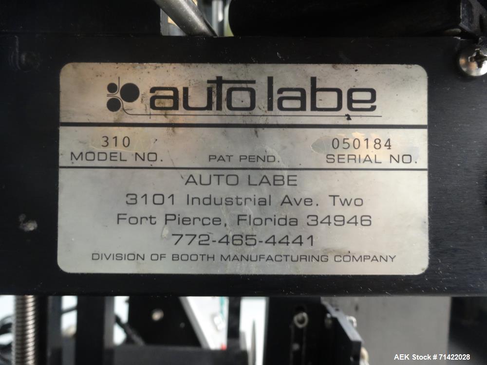 Used Autolabe Model 620LH Wraparound Pressure Sensitive Labeler