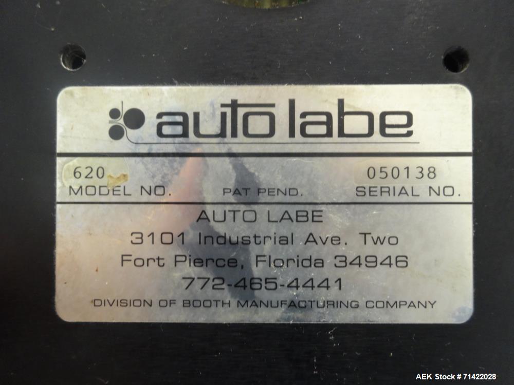 Used Autolabe Model 620LH Wraparound Pressure Sensitive Labeler