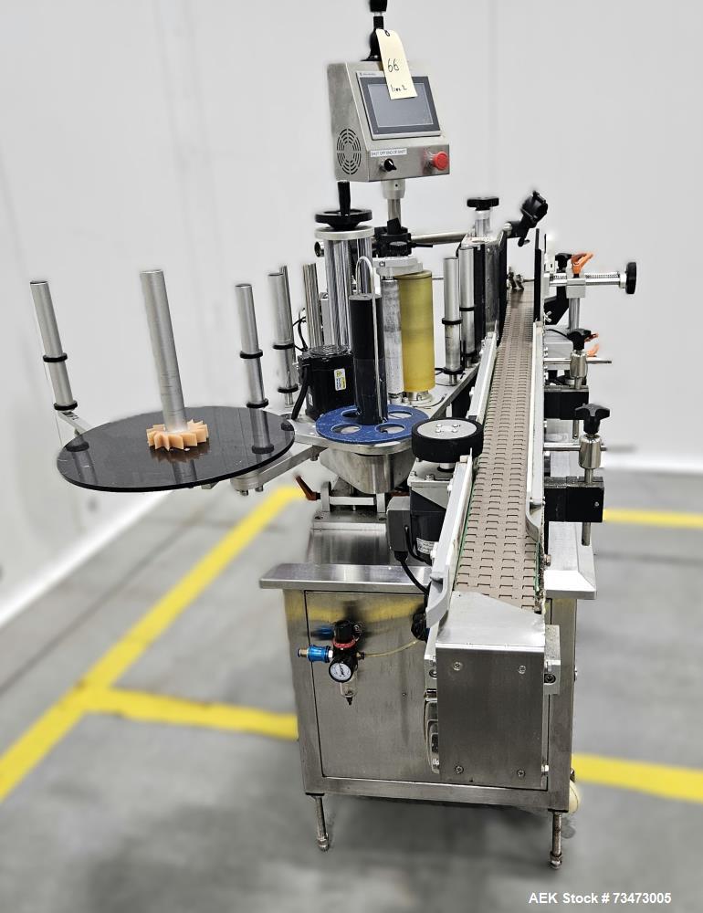Used Hytek HTK-LBR Pressure Sensitive Wraparound Labeler