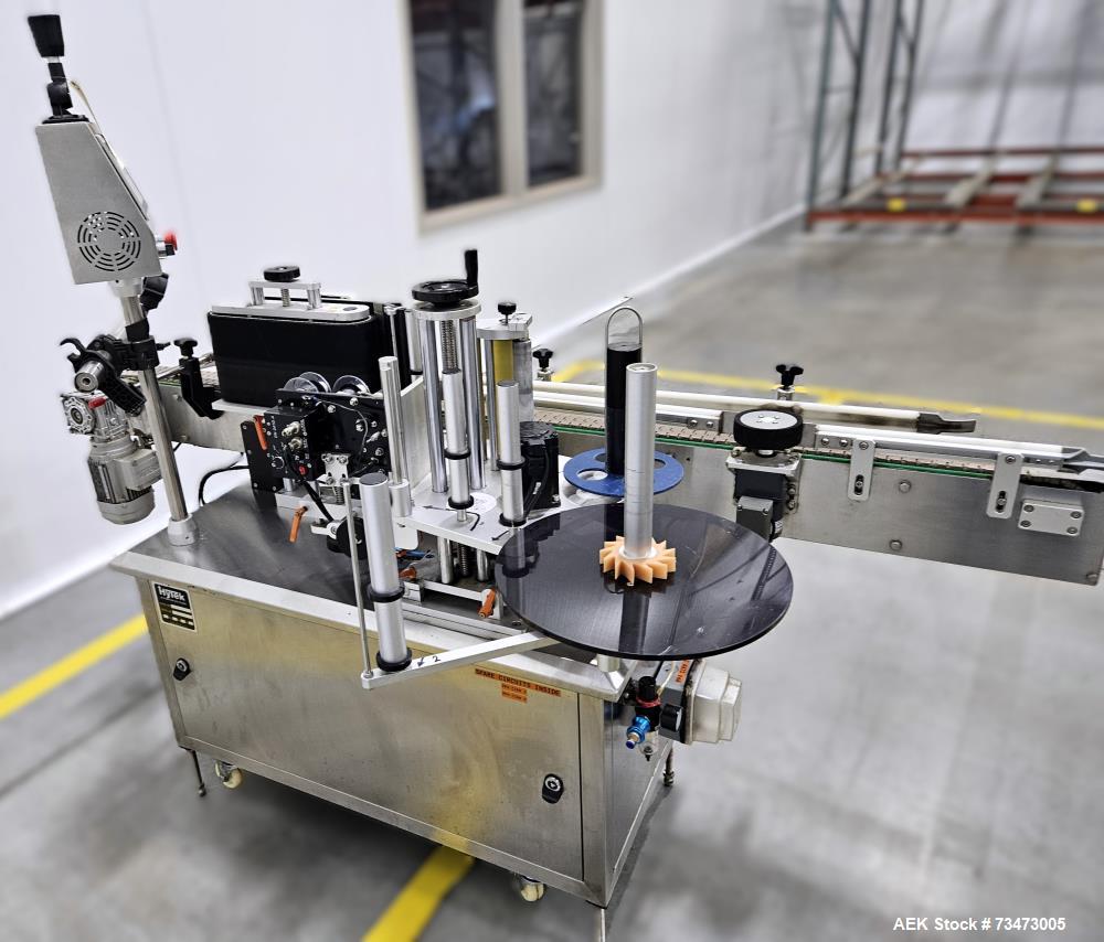 Used Hytek HTK-LBR Pressure Sensitive Wraparound Labeler