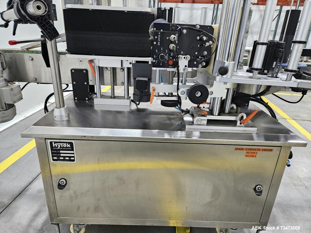 Used Hytek HTK-LBR Pressure Sensitive Wraparound Labeler