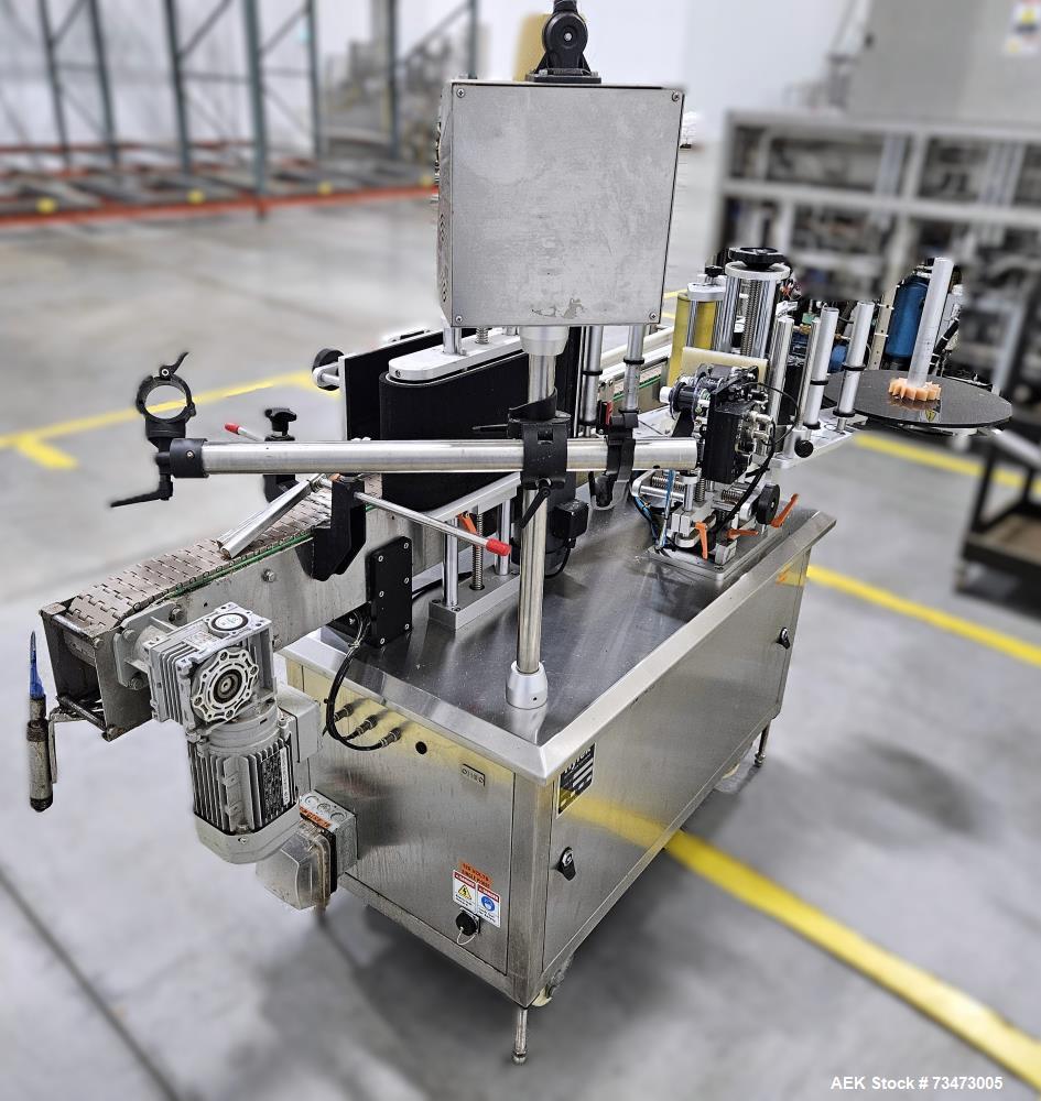 Used Hytek HTK-LBR Pressure Sensitive Wraparound Labeler