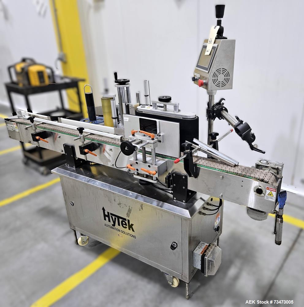 Used Hytek HTK-LBR Pressure Sensitive Wraparound Labeler