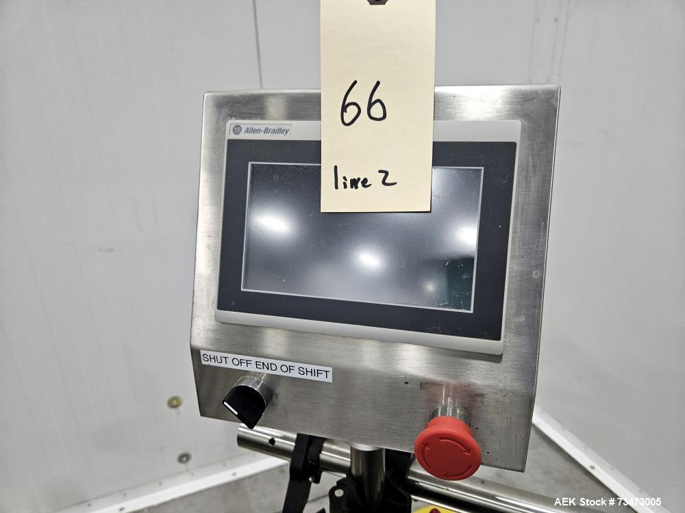 Used Hytek HTK-LBR Pressure Sensitive Wraparound Labeler