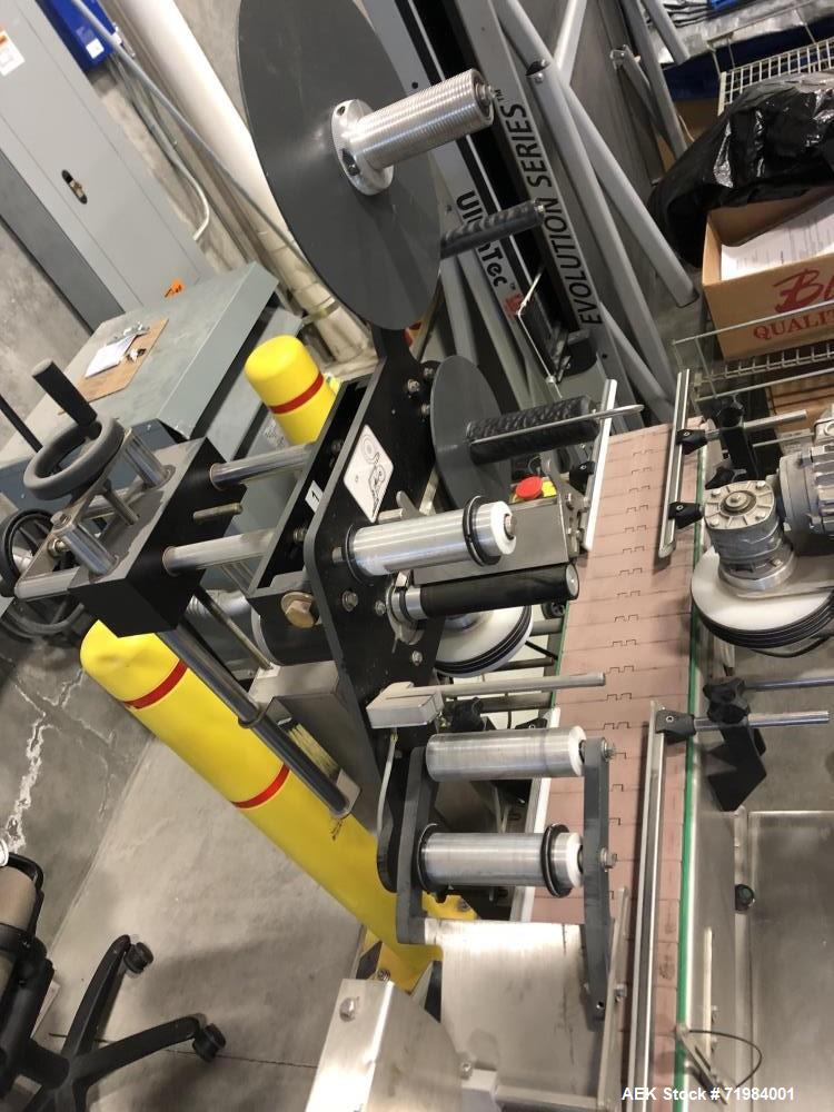 Used Ketan LS3PW-W Three Panel and Round Product Labeling System.