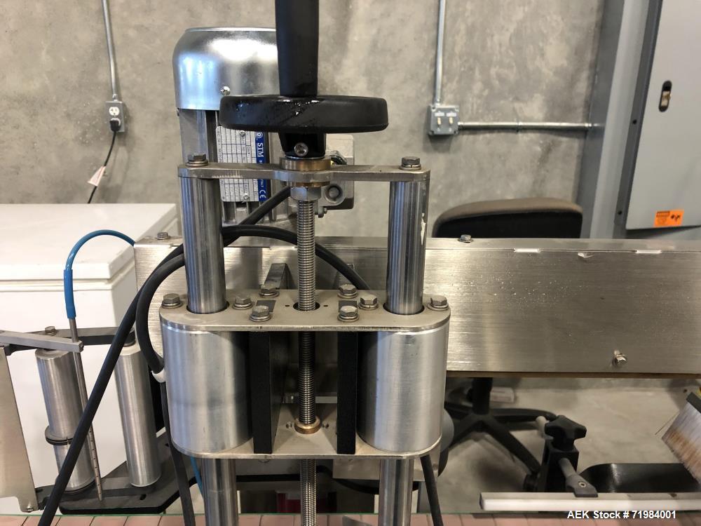 Used Ketan LS3PW-W Three Panel and Round Product Labeling System.
