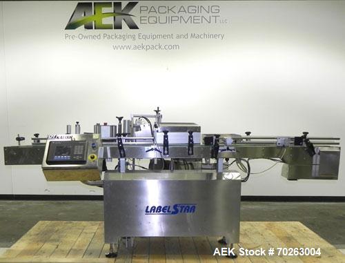 Used Kalish Labelstar wraparound labeler with labeling head.