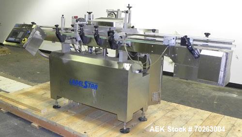 Used Kalish Labelstar wraparound labeler with labeling head.