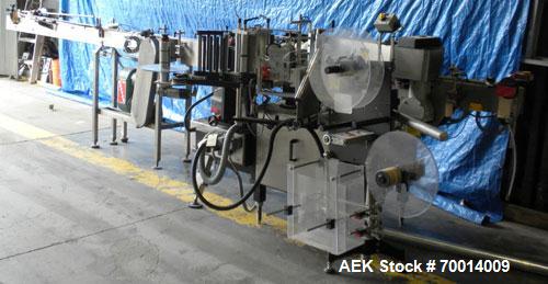 Used Krones Automatic Pressure Sensitive Labeler, Model AUTOCOL. 3/60/460V