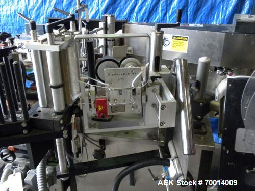 Used Krones Automatic Pressure Sensitive Labeler, Model AUTOCOL. 3/60/460V