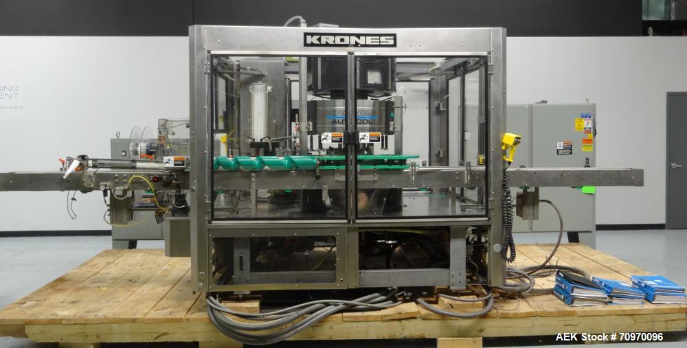Used Krones 9-Head Rotary Labeler, Model Autocol.