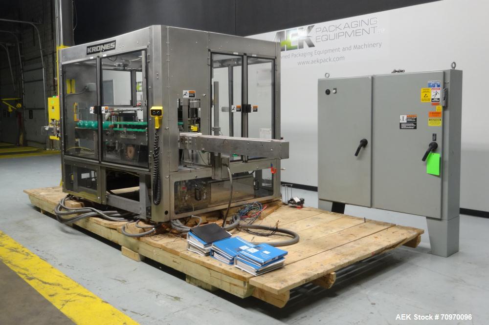 Used Krones 9-Head Rotary Labeler, Model Autocol.