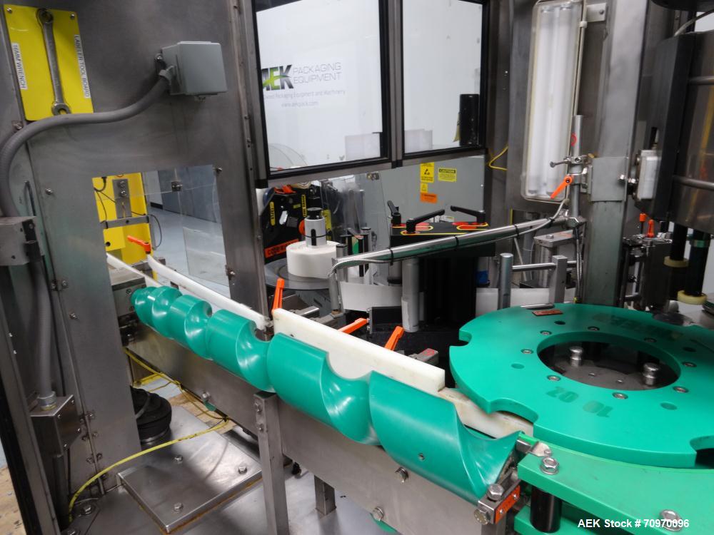 Used Krones 9-Head Rotary Labeler, Model Autocol.