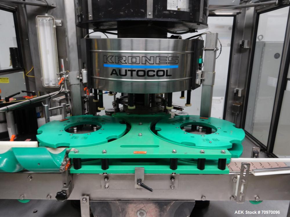 Used Krones 9-Head Rotary Labeler, Model Autocol.