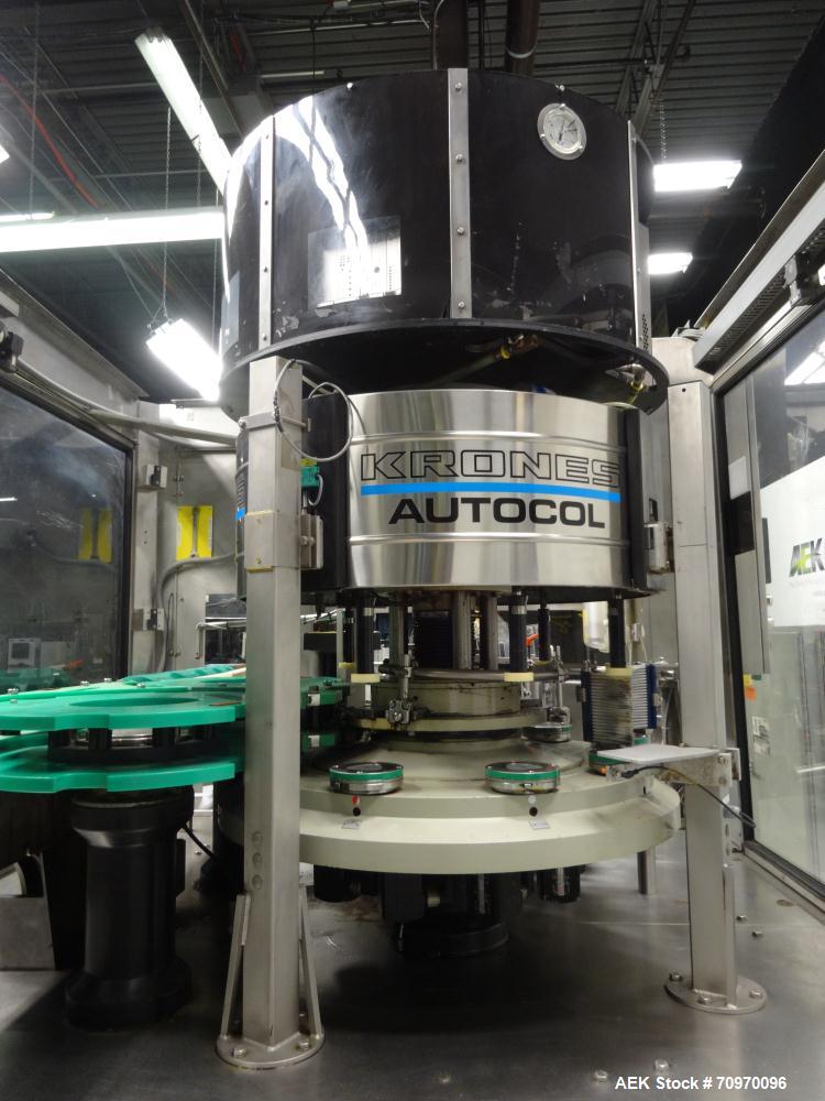 Used- Krones 9-Head Rotary Labeler, Model Autocol.