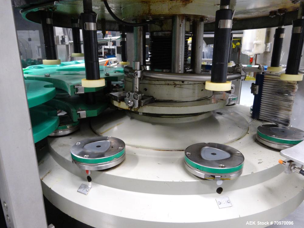 Used Krones 9-Head Rotary Labeler, Model Autocol.