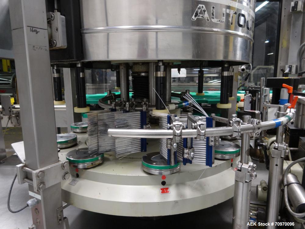 Used Krones 9-Head Rotary Labeler, Model Autocol.