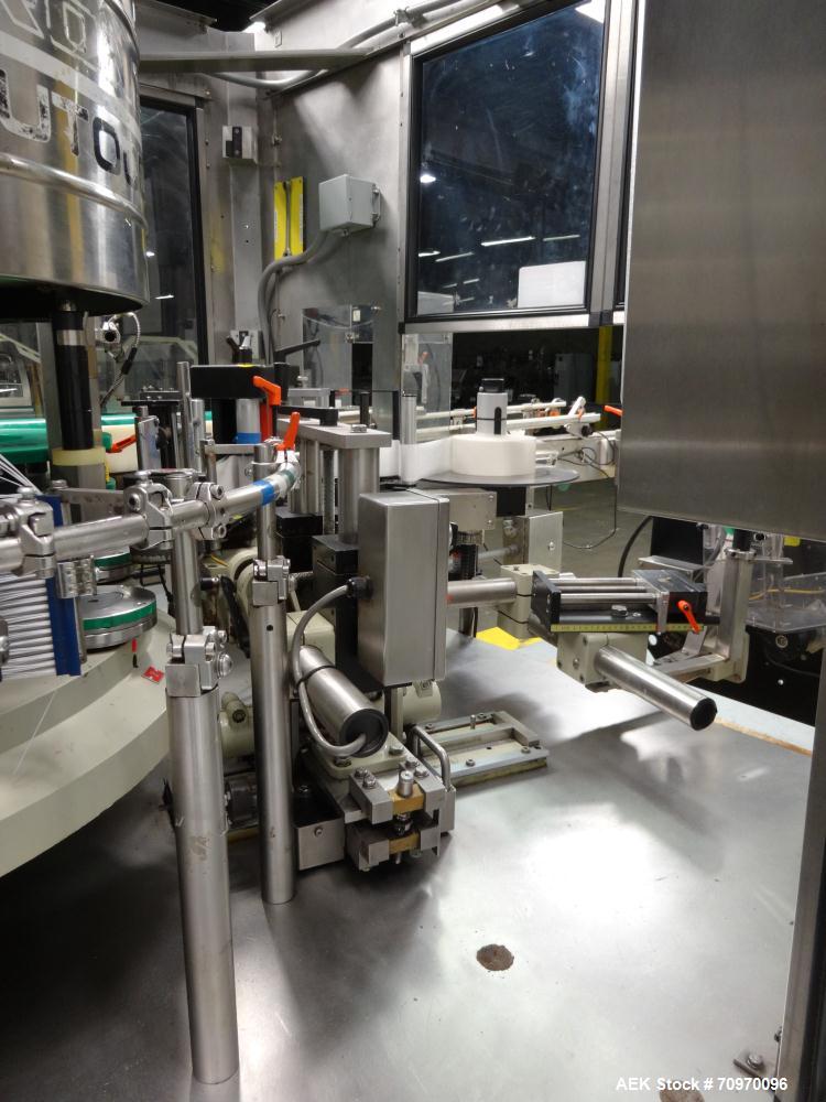 Used Krones 9-Head Rotary Labeler, Model Autocol.