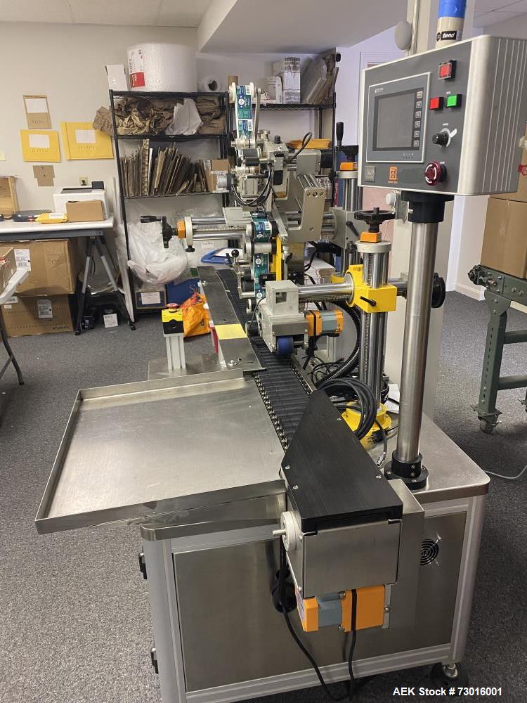 Used- Marko-Tech Automatic Horizontal Wraparound Labeler