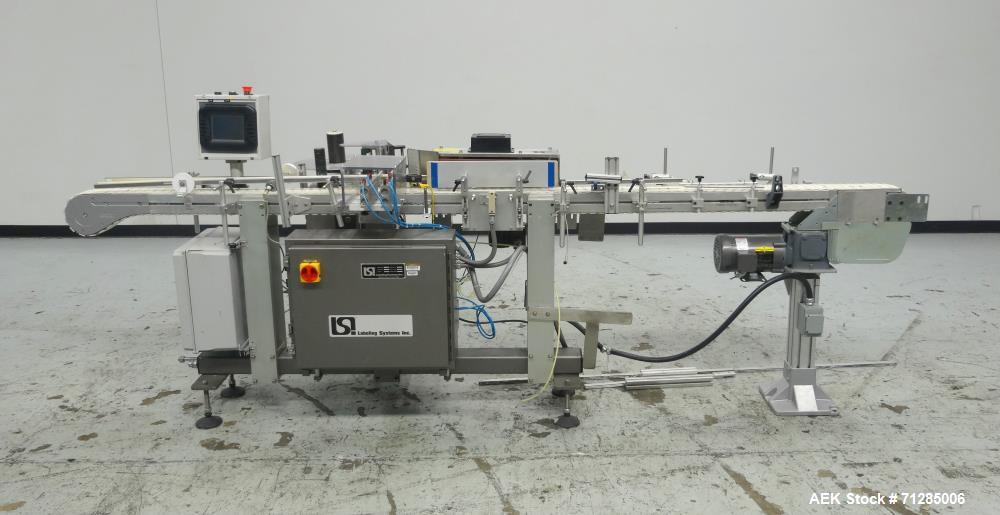 Used LSI (Labeling Systems Inc) Model 1500 Wraparound Pressure Sensitive Labele