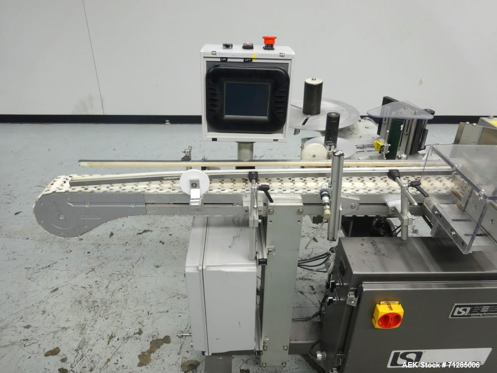 Used LSI (Labeling Systems Inc) Model 1500 Wraparound Pressure Sensitive Labele